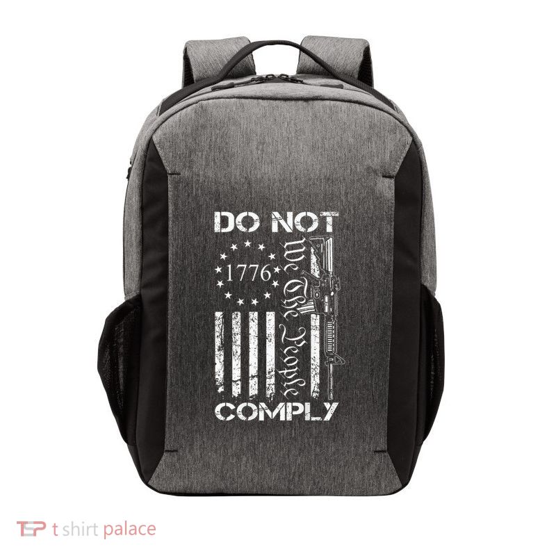 Do Not Comply Ar15 Usa Flag Pro Gun 2nd Amendment Vector Backpack