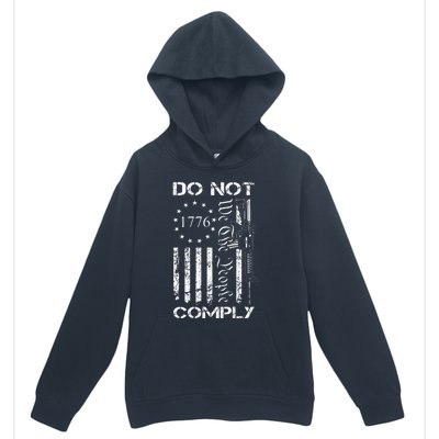 Do Not Comply Ar15 Usa Flag Pro Gun 2nd Amendment Urban Pullover Hoodie