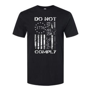 Do Not Comply Ar15 Usa Flag Pro Gun 2nd Amendment Softstyle CVC T-Shirt