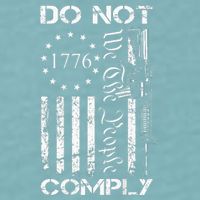 Do Not Comply Ar15 Usa Flag Pro Gun 2nd Amendment Sueded Cloud Jersey T-Shirt