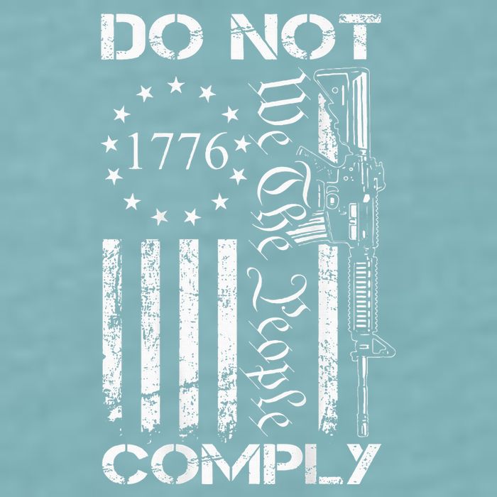 Do Not Comply Ar15 Usa Flag Pro Gun 2nd Amendment Sueded Cloud Jersey T-Shirt