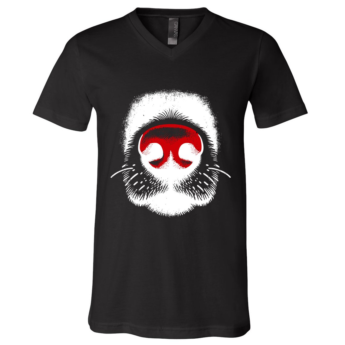 Dog Nose Close Up V-Neck T-Shirt