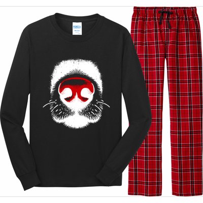 Dog Nose Close Up Long Sleeve Pajama Set