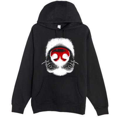 Dog Nose Close Up Premium Pullover Hoodie