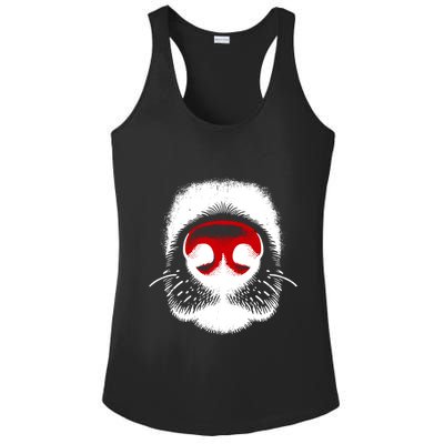 Dog Nose Close Up Ladies PosiCharge Competitor Racerback Tank