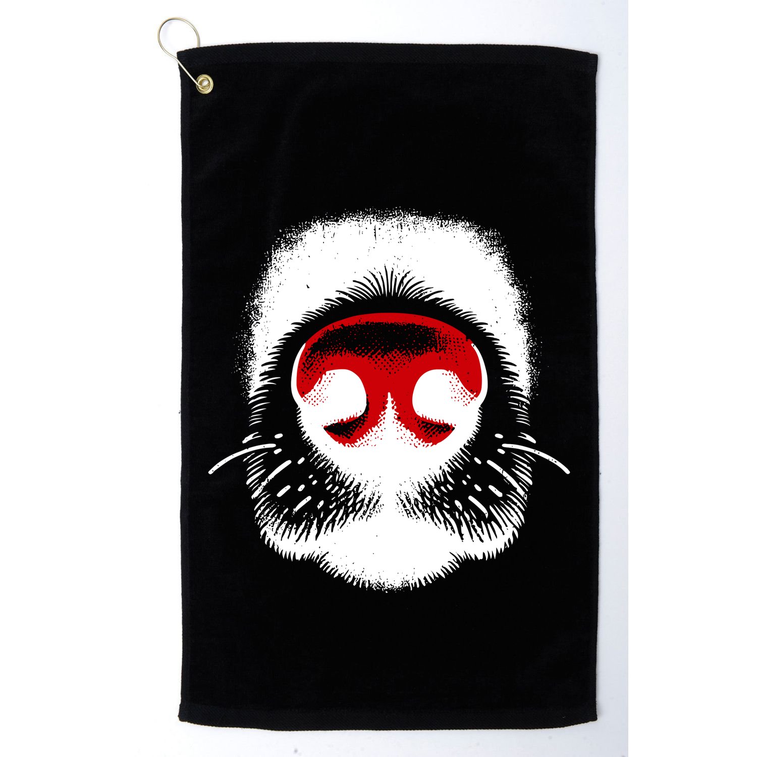 Dog Nose Close Up Golf Towel