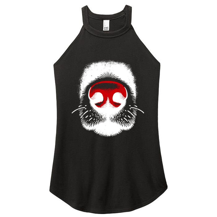 Dog Nose Close Up Women's Perfect Tri Rocker Tank