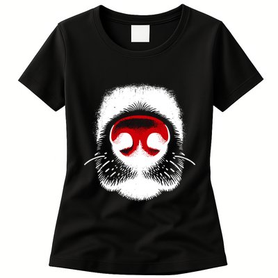 Dog Nose Close Up Womens T-Shirt