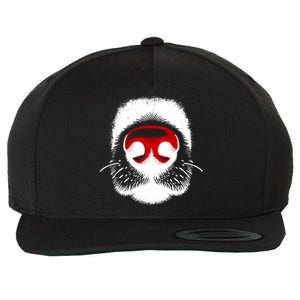 Dog Nose Close Up Wool Snapback Cap