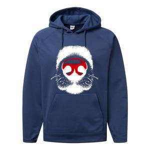 Dog Nose Close Up Performance Fleece Hoodie