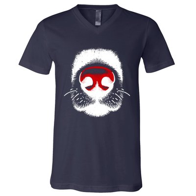 Dog Nose Close Up V-Neck T-Shirt