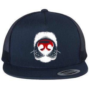 Dog Nose Close Up Flat Bill Trucker Hat