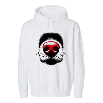 Dog Nose Close Up Garment-Dyed Fleece Hoodie