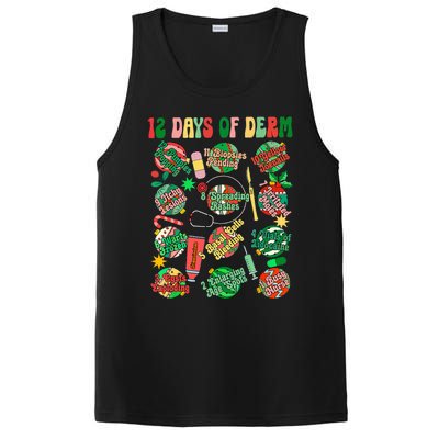 Dermatology Nurse Christmas 12 Days Of Derm PosiCharge Competitor Tank