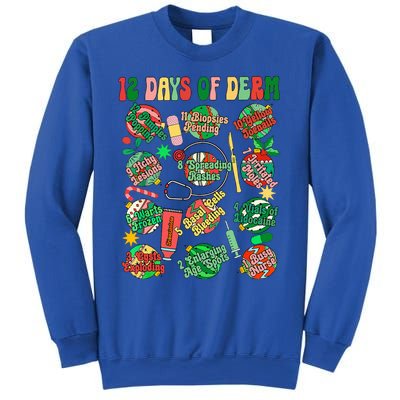 Dermatology Nurse Christmas 12 Days Of Derm Sweatshirt