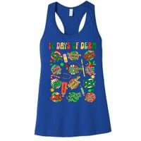 Dermatology Nurse Christmas 12 Days Of Derm Women's Racerback Tank