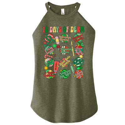 Dermatology Nurse Christmas 12 Days Of Derm Women's Perfect Tri Rocker Tank