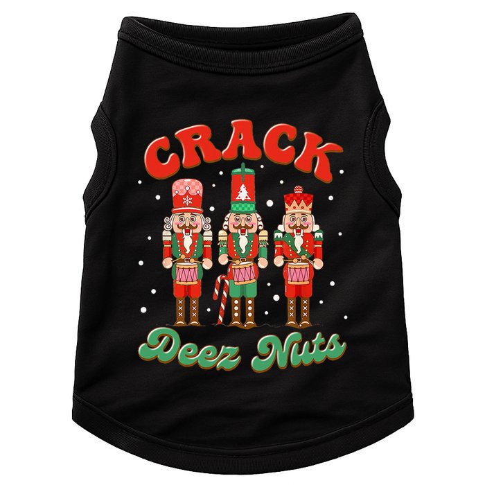 Deez Nuts Christmas Xmas Crack Nutcracker Nut Cracker Doggie Tank