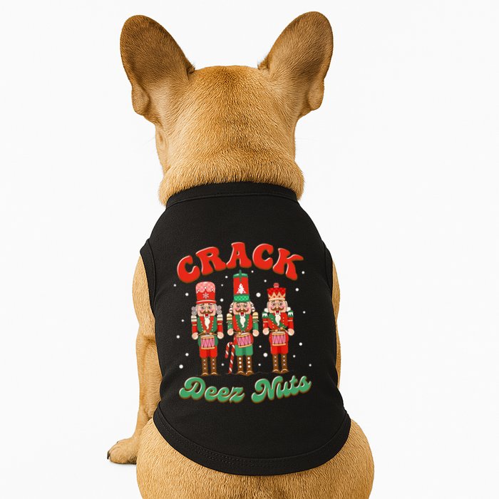 Deez Nuts Christmas Xmas Crack Nutcracker Nut Cracker Doggie Tank