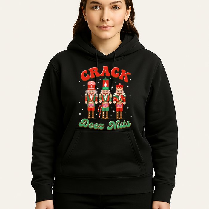 Deez Nuts Christmas Xmas Crack Nutcracker Nut Cracker Hoodie