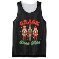 Deez Nuts Christmas Xmas Crack Nutcracker Nut Cracker Mesh Reversible Basketball Jersey Tank