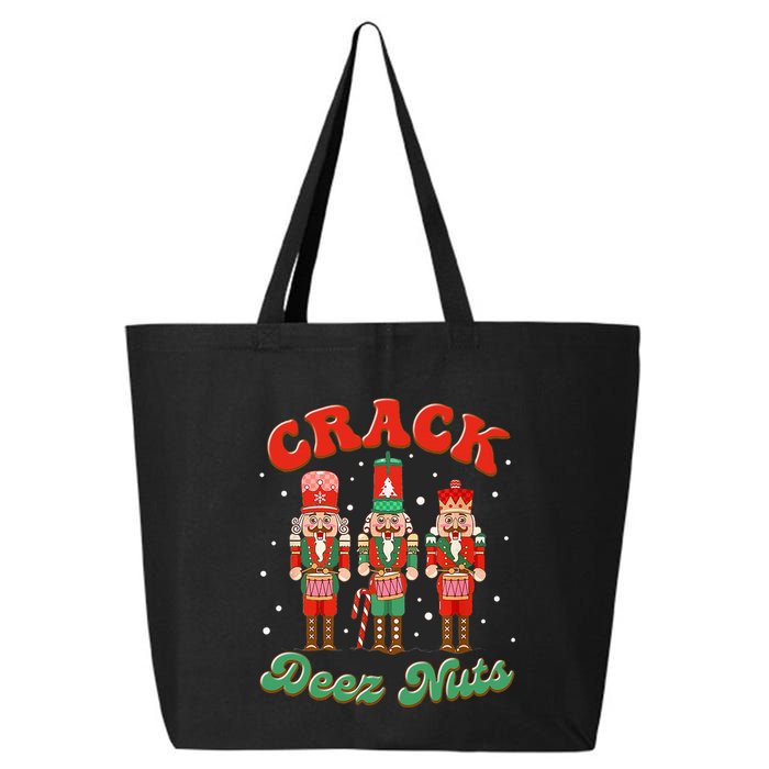 Deez Nuts Christmas Xmas Crack Nutcracker Nut Cracker 25L Jumbo Tote