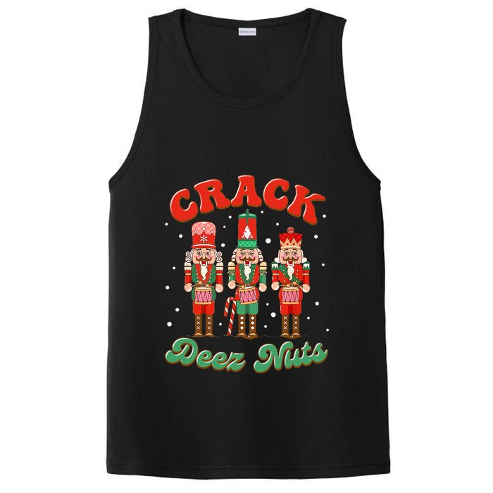 Deez Nuts Christmas Xmas Crack Nutcracker Nut Cracker PosiCharge Competitor Tank