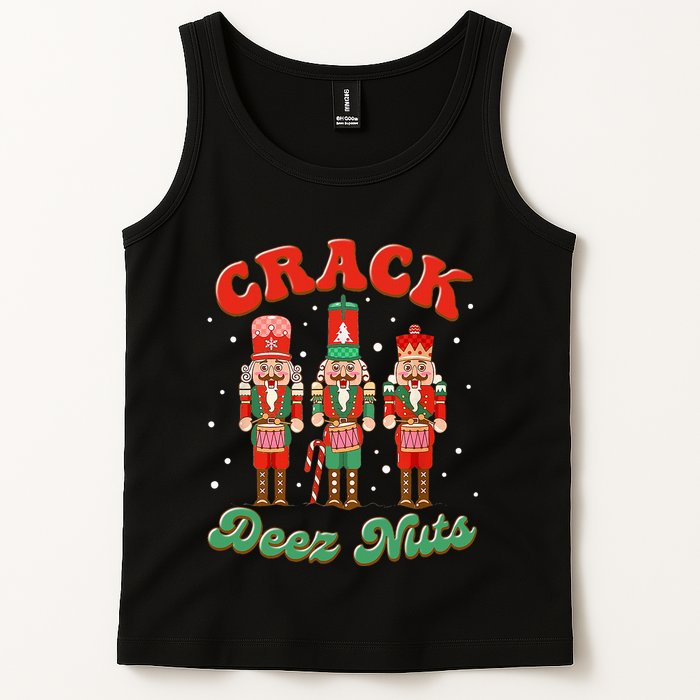 Deez Nuts Christmas Xmas Crack Nutcracker Nut Cracker Tank Top