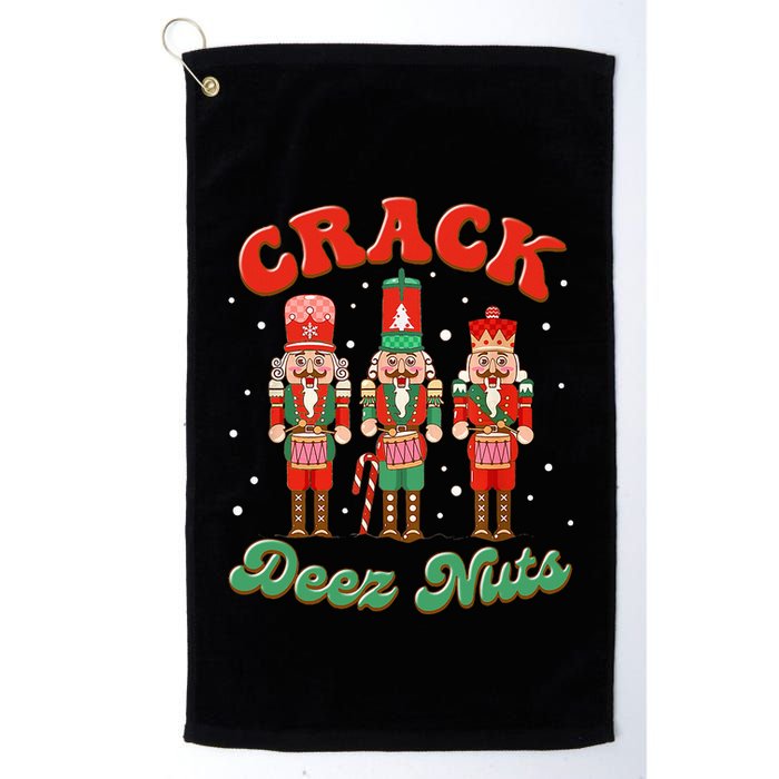 Deez Nuts Christmas Xmas Crack Nutcracker Nut Cracker Golf Towel