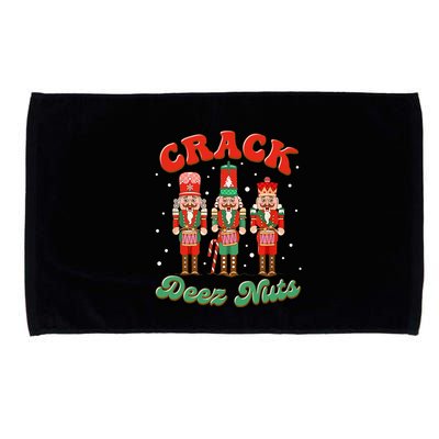 Deez Nuts Christmas Xmas Crack Nutcracker Nut Cracker Microfiber Hand Towel