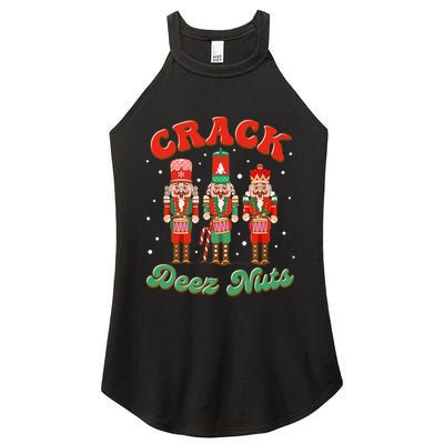 Deez Nuts Christmas Xmas Crack Nutcracker Nut Cracker Women's Perfect Tri Rocker Tank
