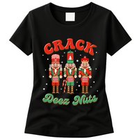 Deez Nuts Christmas Xmas Crack Nutcracker Nut Cracker Womens T-Shirt