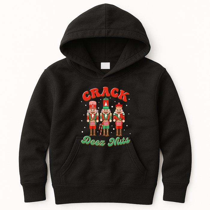 Deez Nuts Christmas Xmas Crack Nutcracker Nut Cracker Kids Hoodie
