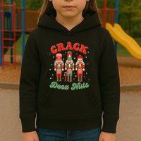 Deez Nuts Christmas Xmas Crack Nutcracker Nut Cracker Kids Hoodie