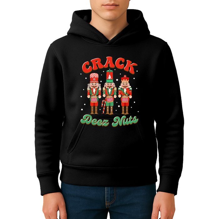 Deez Nuts Christmas Xmas Crack Nutcracker Nut Cracker Kids Hoodie