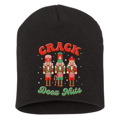 Deez Nuts Christmas Xmas Crack Nutcracker Nut Cracker Short Acrylic Beanie