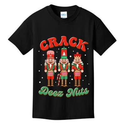 Deez Nuts Christmas Xmas Crack Nutcracker Nut Cracker Kids T-Shirt