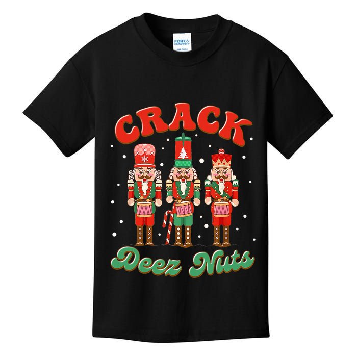 Deez Nuts Christmas Xmas Crack Nutcracker Nut Cracker Kids T-Shirt