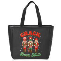 Deez Nuts Christmas Xmas Crack Nutcracker Nut Cracker Zip Tote Bag