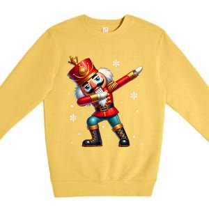 Dabbing Nutcracker Christmas Costume Matching Family Pajama Premium Crewneck Sweatshirt