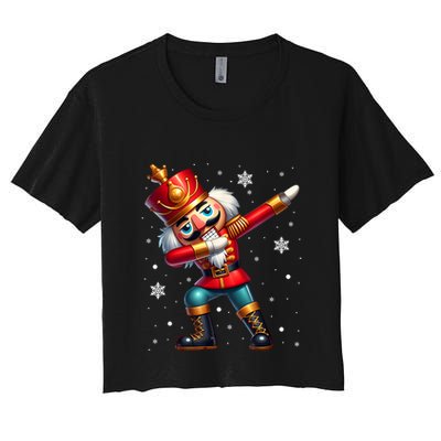 Dabbing Nutcracker Christmas Costume Matching Family Pajama Crop Top