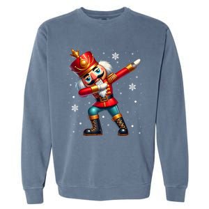 Dabbing Nutcracker Christmas Costume Matching Family Pajama Garment-Dyed Sweatshirt