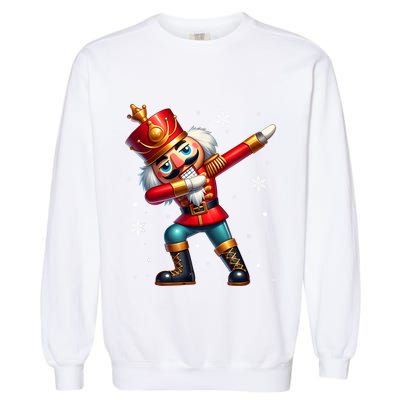 Dabbing Nutcracker Christmas Costume Matching Family Pajama Garment-Dyed Sweatshirt