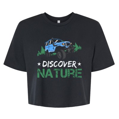 Discover Nature Camping Vintage Bella+Canvas Jersey Crop Tee