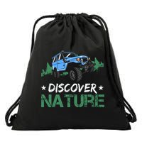 Discover Nature Camping Vintage Drawstring Bag