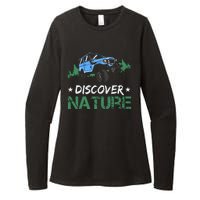 Discover Nature Camping Vintage Womens CVC Long Sleeve Shirt