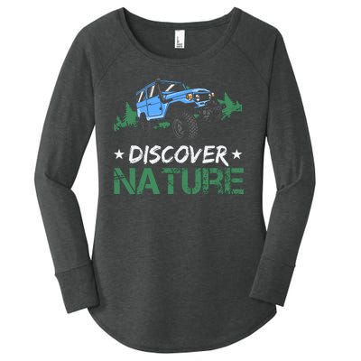 Discover Nature Camping Vintage Women's Perfect Tri Tunic Long Sleeve Shirt