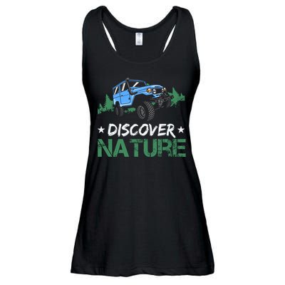 Discover Nature Camping Vintage Ladies Essential Flowy Tank