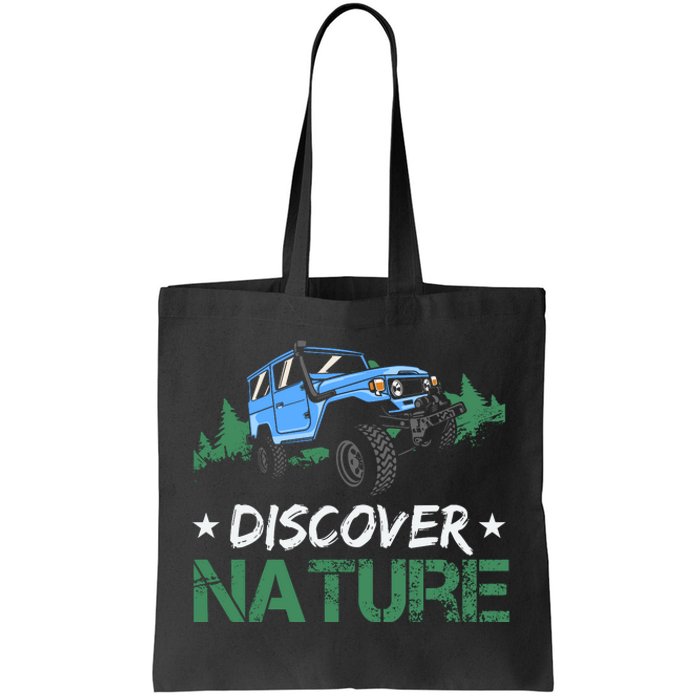 Discover Nature Camping Vintage Tote Bag