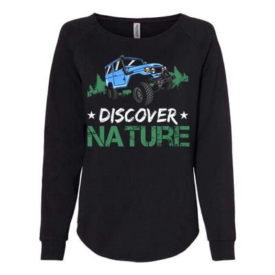 Discover Nature Camping Vintage Womens California Wash Sweatshirt